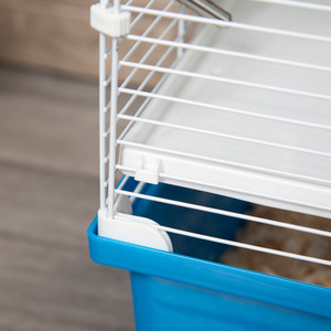 PawHut Large Pet House Cage with Tunnel Tube - Blue by PawHut