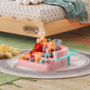 Kidkid Car Adventure Toy Set - Pink by Kidkid