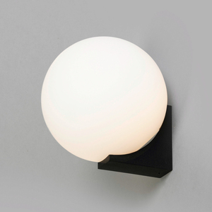Bola Bathroom Flush Ceiling Light - Black by Litecraft