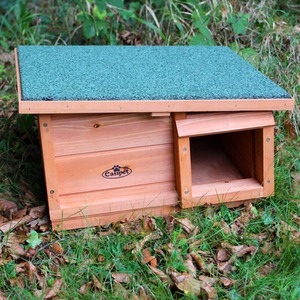 Hedgehog House Hibernation Shelter Wood - Brown by Actiaspet