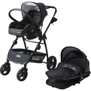 3 in 1 Deluxe Pushchair Stroller by Bambico