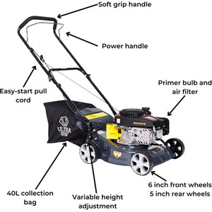 Callow Premium Petrol Lawn Mower - Grey by Callow Retail