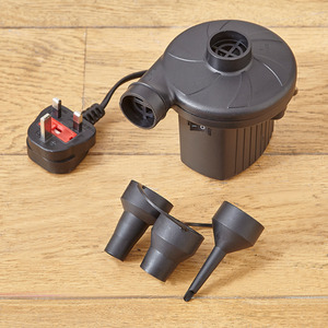Electric Air Pump With Three Nozzles - Black by Neo