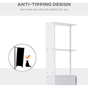 HOMCOM Tall Bathroom Cabinet Bathroom Storage Cabinet with Drawers by HOMCOM