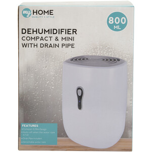 Compact Dehumidifier with Drain Pipe by My Home