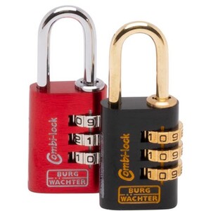 Pack of 2 Combination Padlocks 20mm by Burg-Wachter