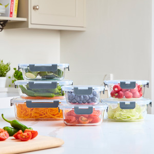 Neo 7 Piece Glass Food Storage Containers by Neo