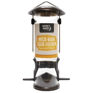 Hanging Seed Bird Feeder - Transparent by Garden Mile