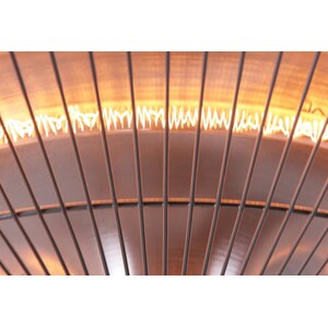 3kW Wall Mounted Dual Halogen Infrared Electric Patio Heater - Silver by Primrose