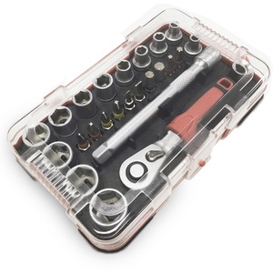 Lumberjack 25 Piece 14 Inch Square Drive Metric Socket Set - Red by Lumberjack