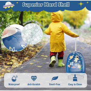 16'' Kids Carry-On Luggage-Blue - Blue by Costway