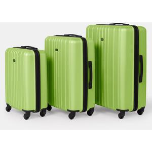 3 Piece Set Of Suitcase Travel Luggage - Lime Green by OHS