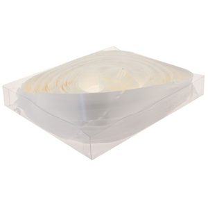 Pack of 30 Pull Bows Ribbon (31mm) - White by Kingsbury Gifts