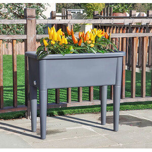 Raised Garden Flower Bed - Grey by My Garden