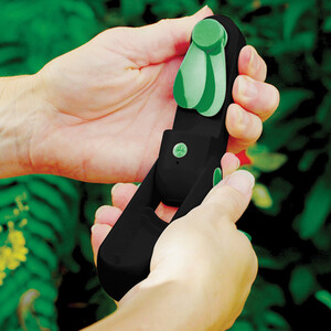 Rechargeable Handy Fan with Power Bank - Black by BREEZE IT