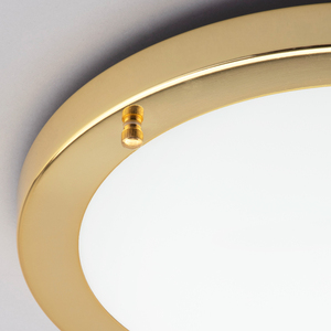 Mari Large Bathroom Ceiling Flush - Brass by Litecraft