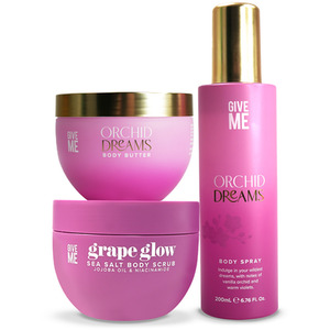 Scrub Hydrate and Spritz Body Care Set - Orchid Dreams - Orchid Dreams by Give Me Cosmetics