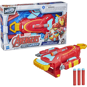 Hasbro Marvel Avengers Mech Strike Iron Man Strikeshot Gauntlet - Red by Nerf