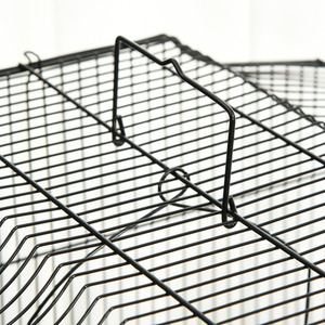 PawHut Bird Cage with Stand Wheels Slide-out Tray Shelf - Black by PawHut