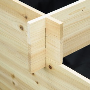 Outsunny 3 Tier Raised Garden Bed - Natural wood finish by Outsunny