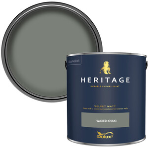 Dulux Velvet Matt Emulsion Paint - Waxed Khaki by Dulux Heritage