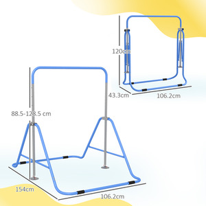 HOMCOM Kids Gymnastics Bar with Adjustable Height by HOMCOM