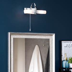 Crista Bathroom Wall Light - Chrome by Litecraft