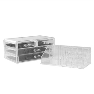 Cosmetic Makeup and Jewellery Organiser - Clear by Pukkr