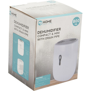 Compact Dehumidifier with Drain Pipe by My Home