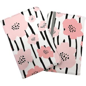 Pastel Pink Flowers Passport Cover - Pink by Warren Reed - Designer