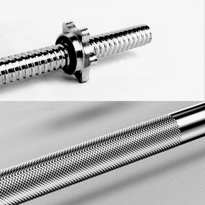 Barbell Weight Set for Strength Training - Black / 119.8cm / 25kg / 120cm by Yaheetech