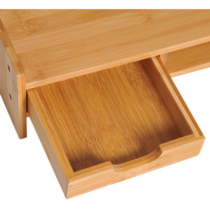 HOMCOM Bamboo Desktop Monitor Riser Laptop - Bamboo by HOMCOM