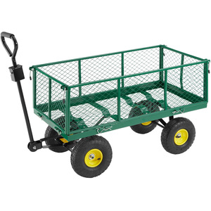Garden Trolley With Inner Lining Max. 550Kg - Green by tectake