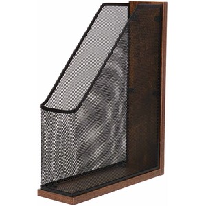 Bamboo Mesh Magazine Holder - Black
