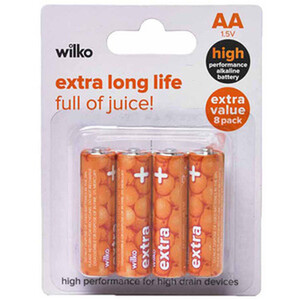 Alkaline Battery - AA / 8