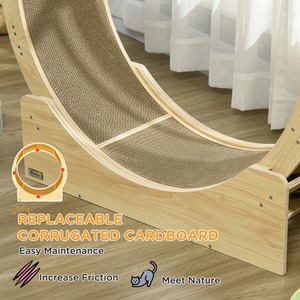 PawHut Cat Wheel with Brake - Brown by PawHut