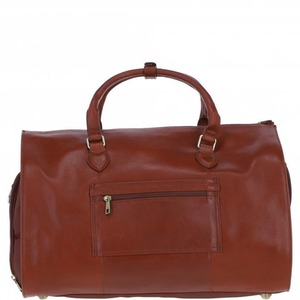 Premium Leather Holdall with Detachable Shoulder Strap - pl-49 - Tan by Ashwood Leather