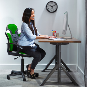 X Rocker Saturn Esport Gaming Chair - Green/Black by X Rocker