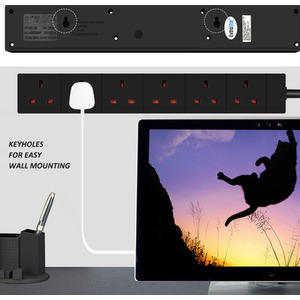 6 gang Extension Leads by ExtraStar