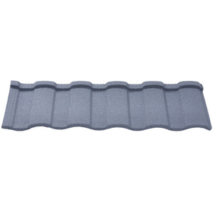 5PCS Galvanized Asphalt Shingles Roofing Sheets - Ink Grey / 130cm by Livingandhome
