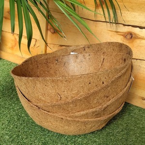 Natural Coco Hanging Basket Liner Coco Liner for a 14 Inch Basket - Brown / 4 by Shop4allsorts