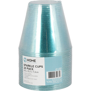 Pack of 20 Sparkle Cups - Blue