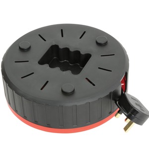 4 Gang Way Extension Reel Thermal Cut Out 10m - Red / Black by Mercury