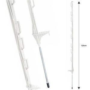 4ft Plastic Electric Temporary Garden Fencing Stakes by True Products