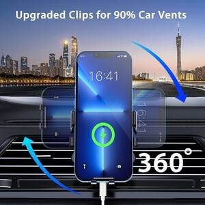 Universal 360 Rotating Car Smartphone Holder - Black