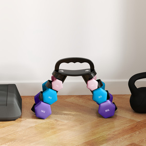 SPORTNOW Dumbbells Set with Carry Rack by SPORTNOW