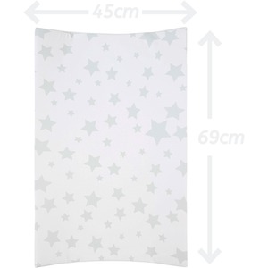 Anti-Roll Wedge Baby Changing Mat - Grey Stars / Grey Stars by Babycurls