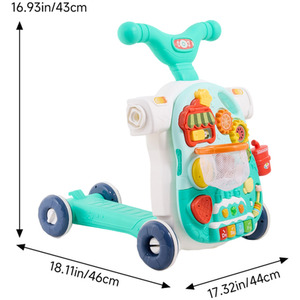 Kidkid Walker Convertible with Play Table Function - Mint Green by Kidkid