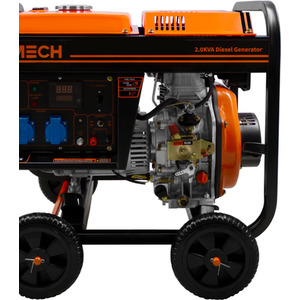 T-Mech 2kVA Portable Diesel Generator Open Frame - Orange by T-Mech