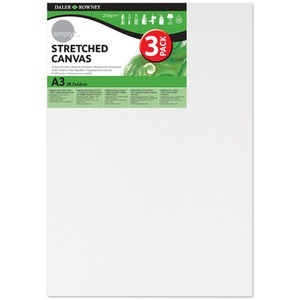 Daler Simply Canvas 3 pack Various Sizes - White / A3 by DALER ROWNEY